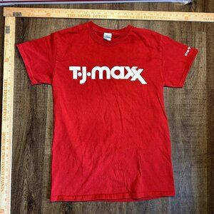 TJ Maxx Employee Tee Maxx Life Style Savings Red Gildan T-Shirt Small S